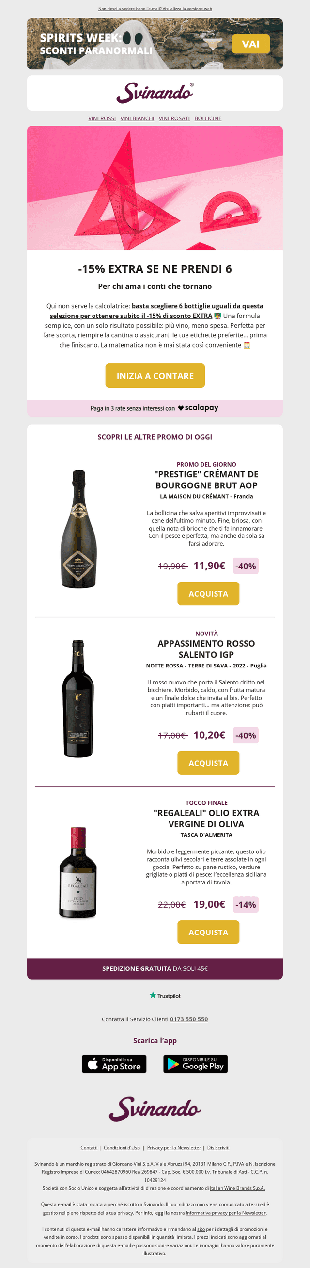 -15% EXTRA se prendi 6 bottiglie 💣