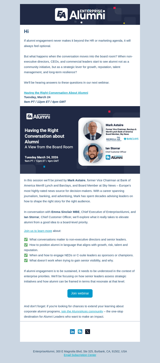 Webinar: Having the Right Conversation About Alumni