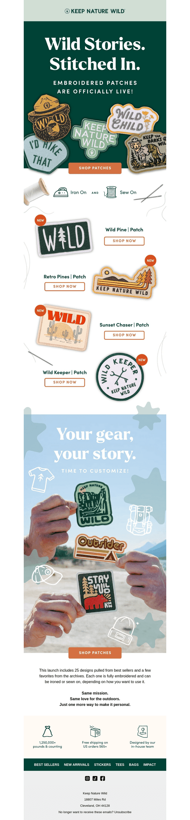 Your gear, your story 🌲🪡