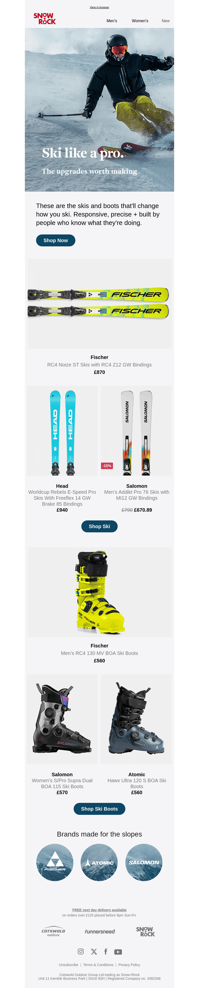 Pro‑level skis ready now ❄️
