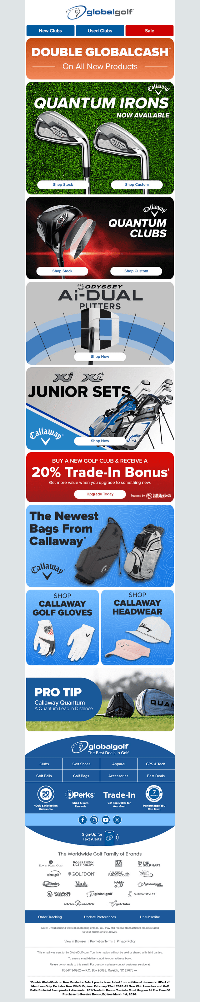 Quantum Irons, Ai-Dual Putters & More