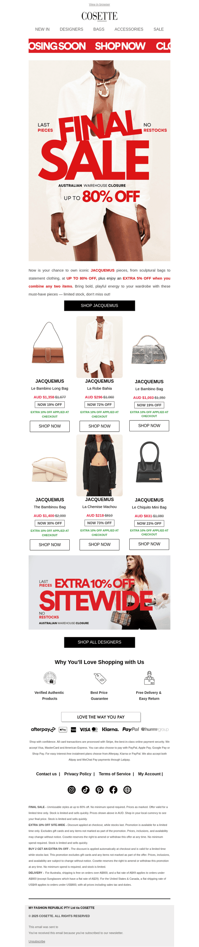 FINAL SALE | Jacquemus