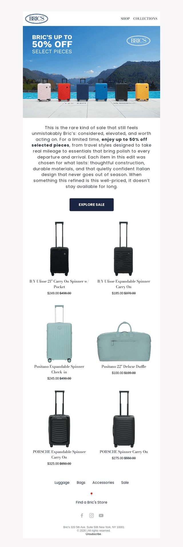 Get up to 50% off select pieces