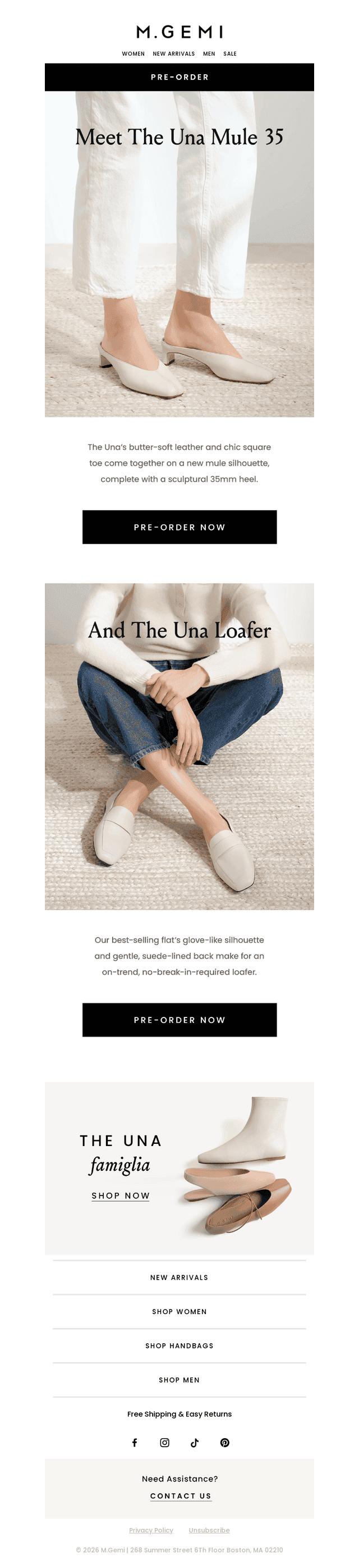 Pre-Order The Una Mule & Loafer
