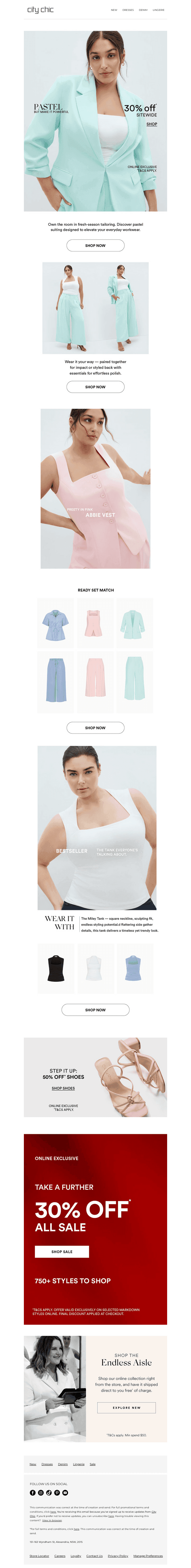 Suit Yourself: 30% Off* Sitewide