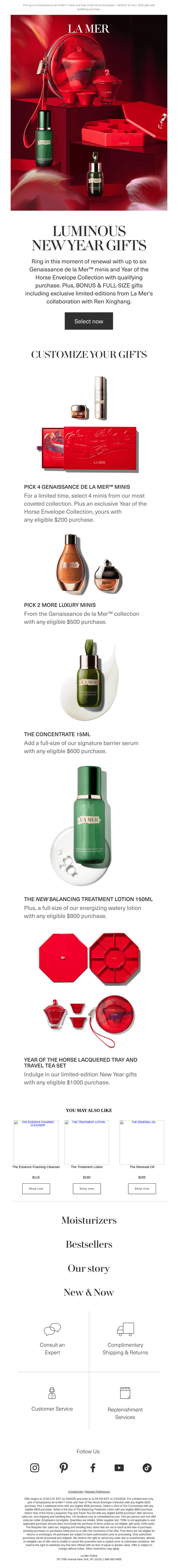 La Mer email from Sun, Feb 22, 2026
