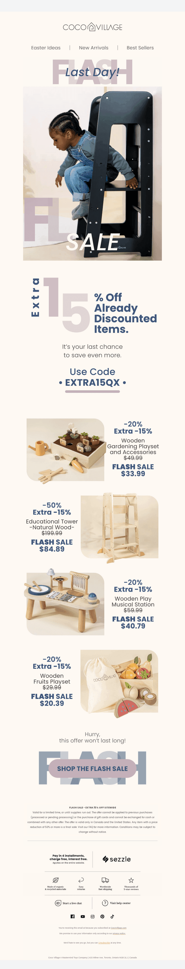 🚨 Last Day — Extra 15% OFF