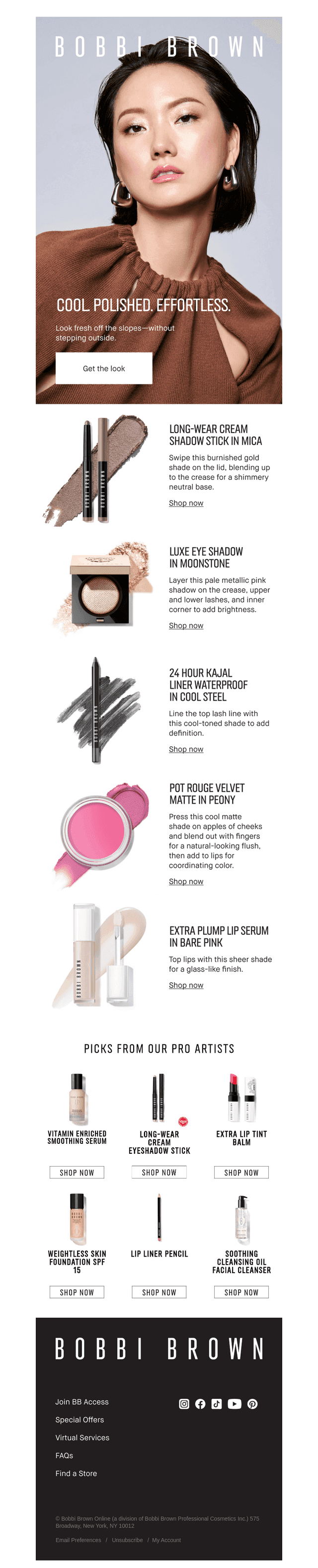 Bobbi Brown Cosmetics email from Sun, Feb 22, 2026