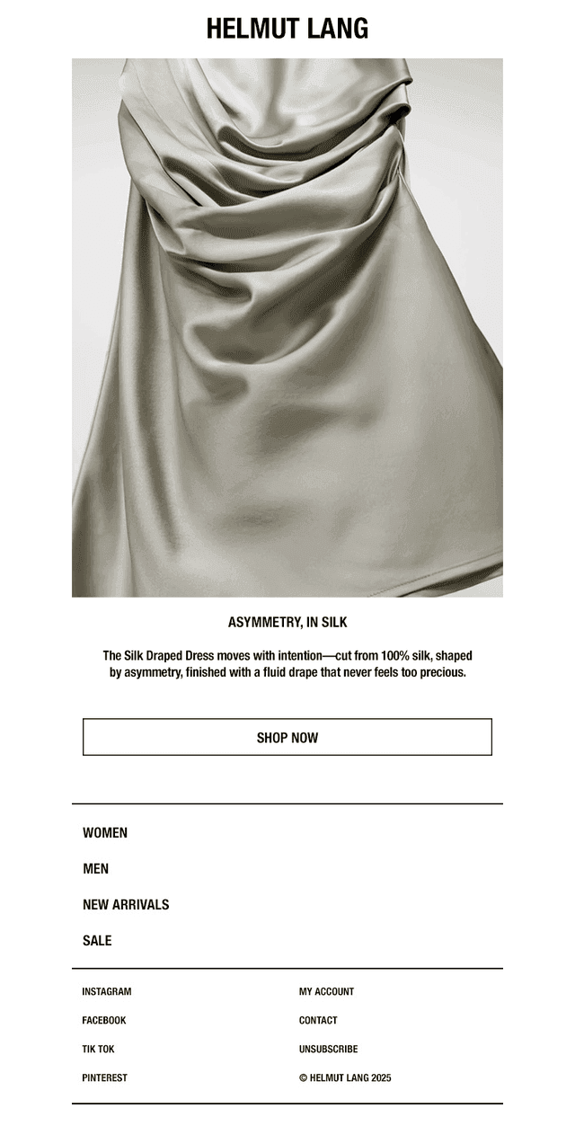 THE SILK DRAPED DRESS