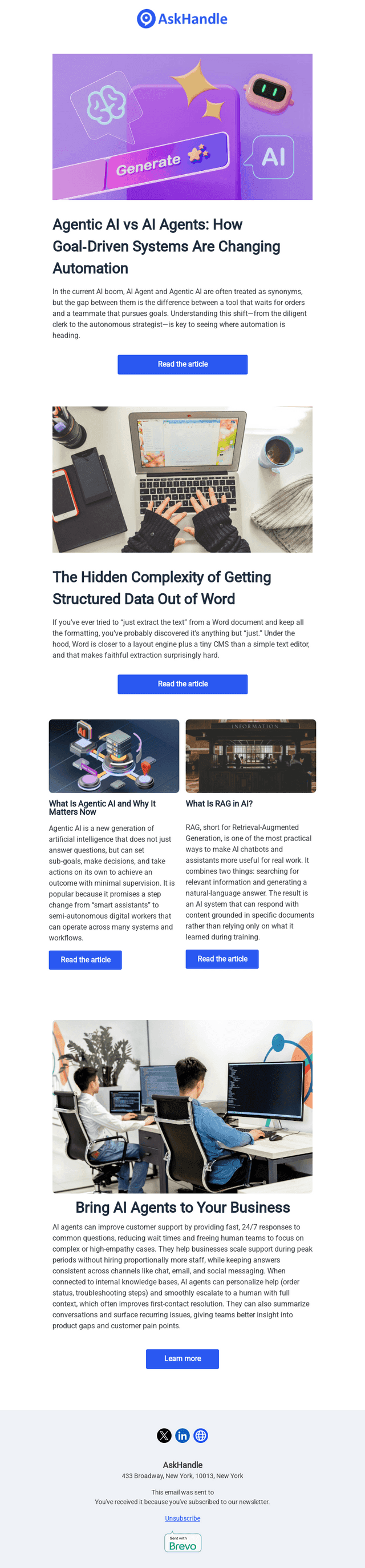 Agentic AI vs AI Agents | AskHandle Newsletter