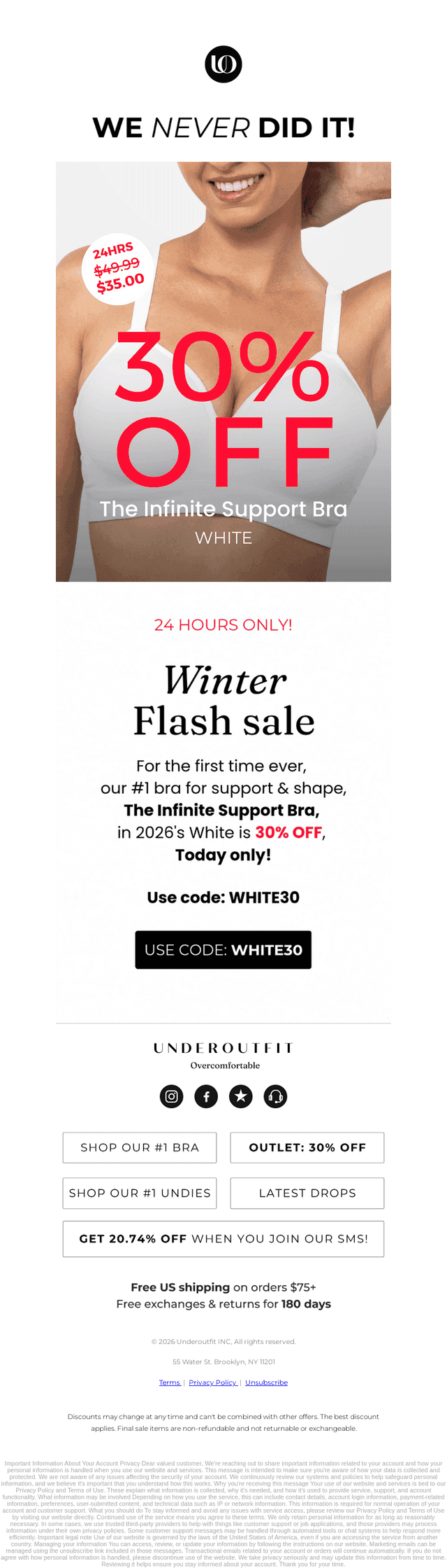 30% OFF Our #1 Shape + Support Style