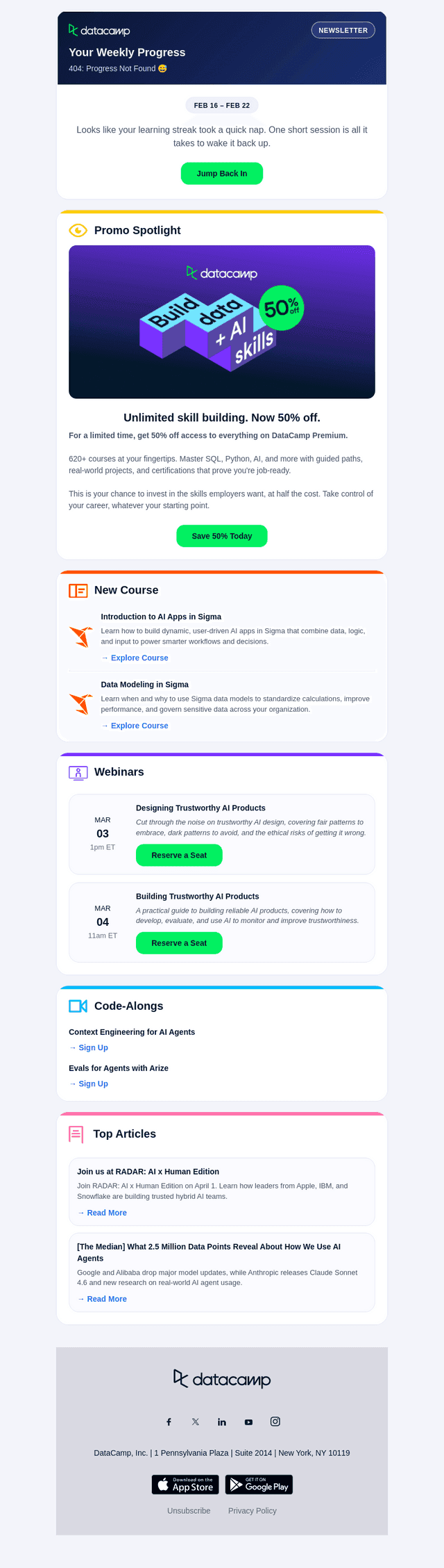 DataCamp email from Tue, Feb 24, 2026