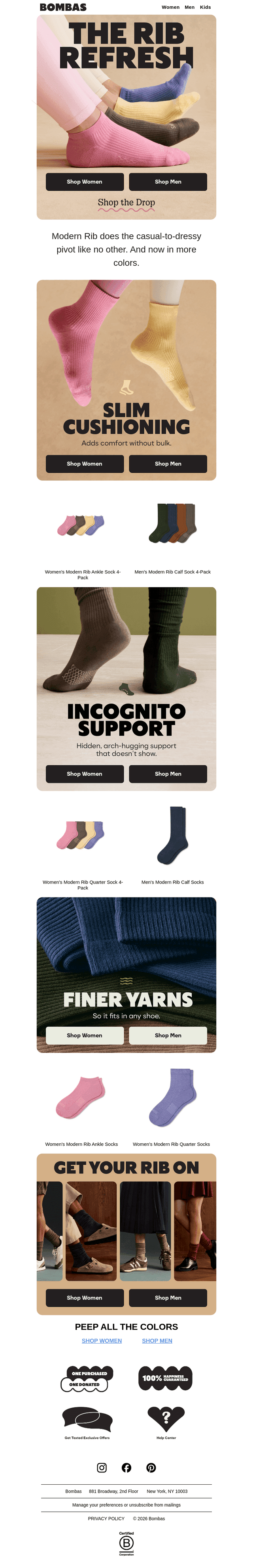 New Colors in Modern Rib