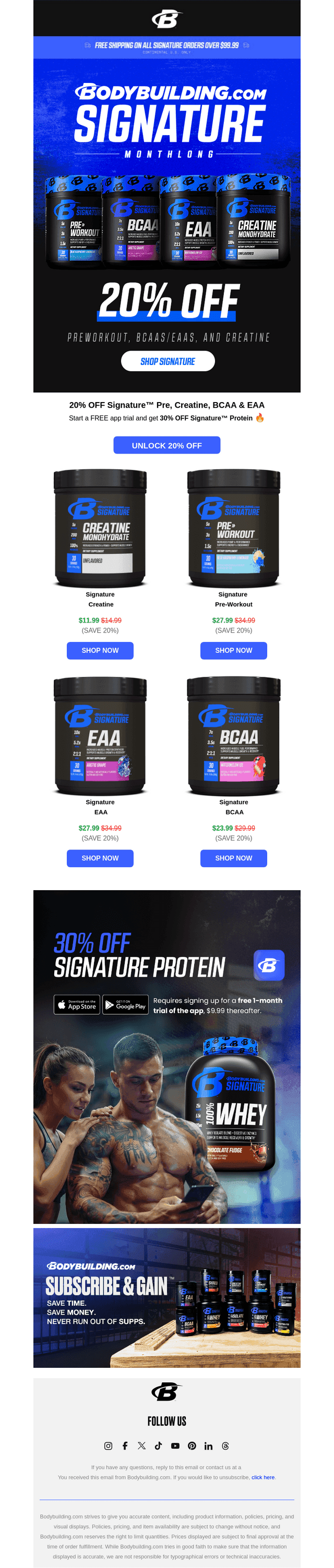 20% OFF Signature™ Stack + 30% OFF Protein