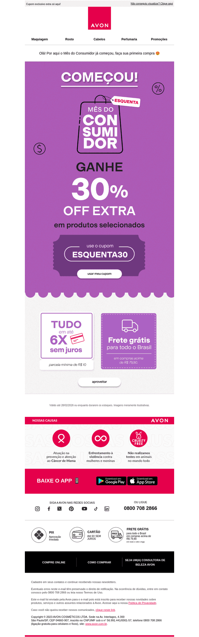 🔥 Esquenta Mês do Consumidor começou!
