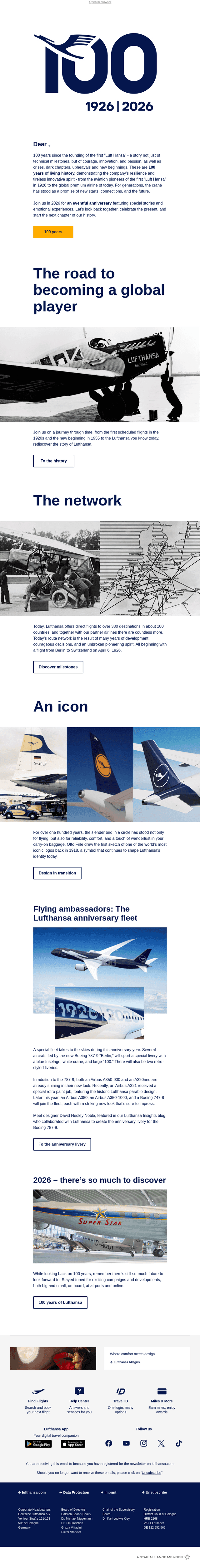 Lufthansa email from Tue, Feb 24, 2026