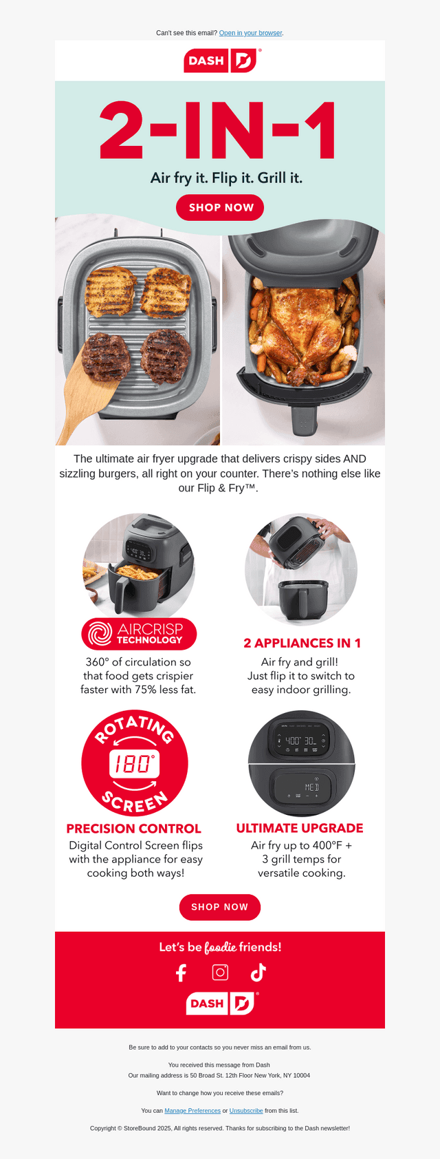 Air Fry or Grill—Why Not Both?