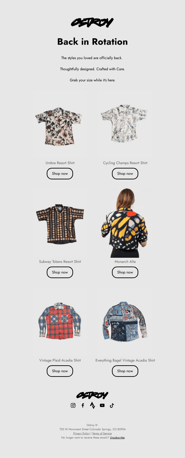 Back in Stock by Popular Demand