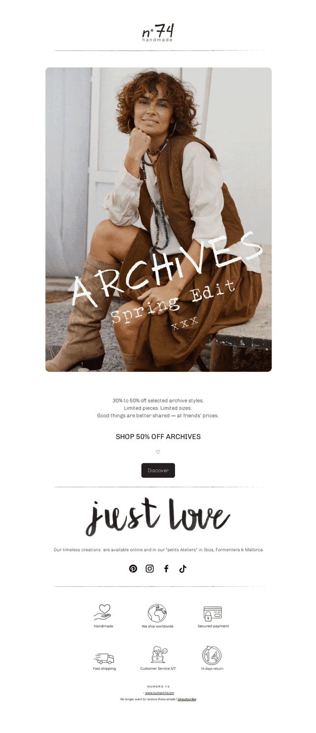 Spring Archives I Up to 50% Off