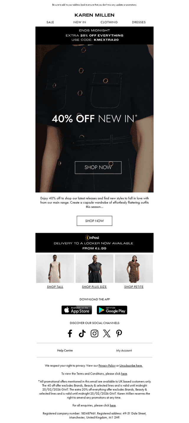 40% Off New In