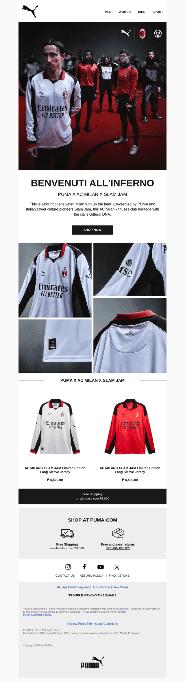 PUMA x AC MILAN x SLAM JAM
