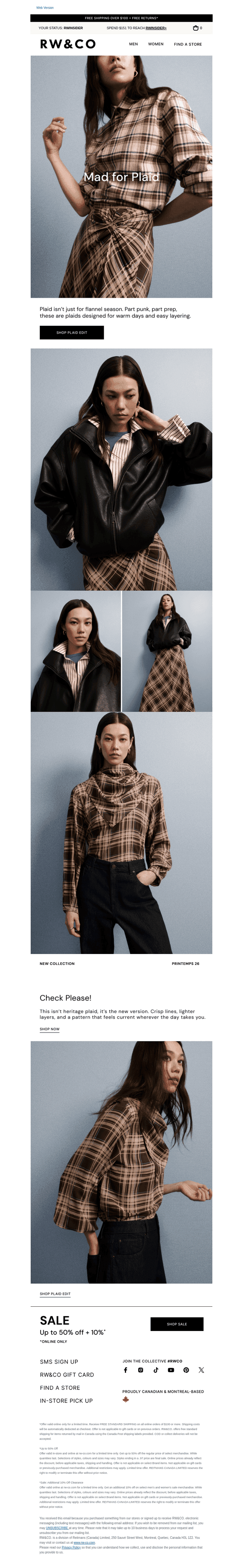 We’re mad for plaid