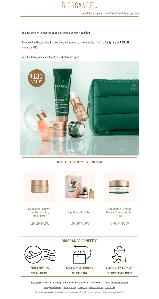 Exclusive! MEGA bag for 62% off😍