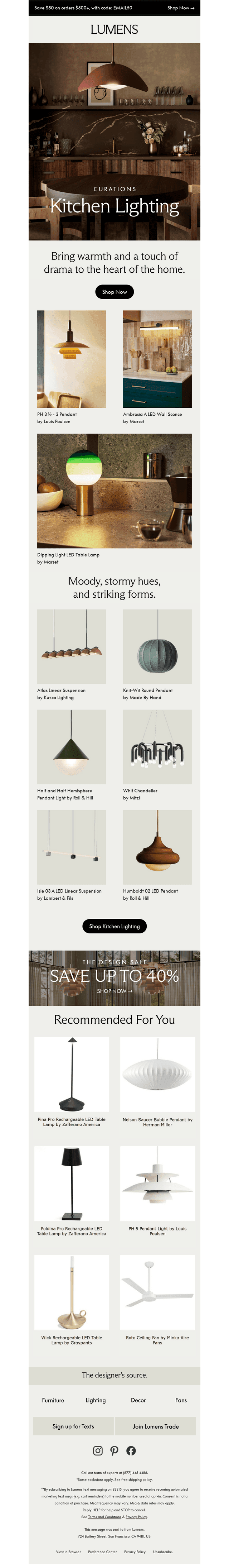 Statement-Making Kitchen Lighting
