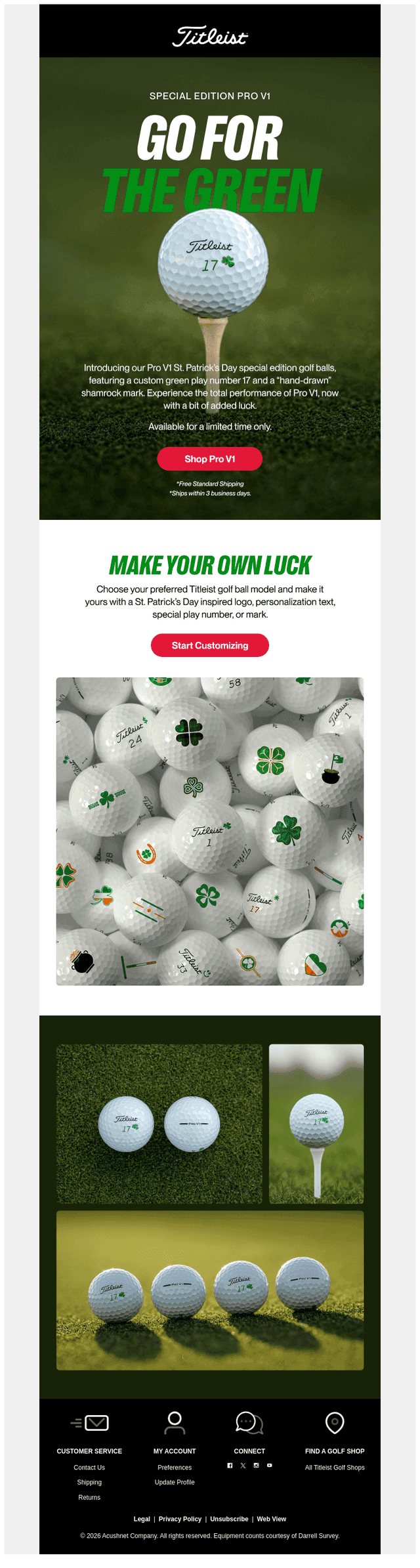 Titleist email from Wed, Feb 25, 2026