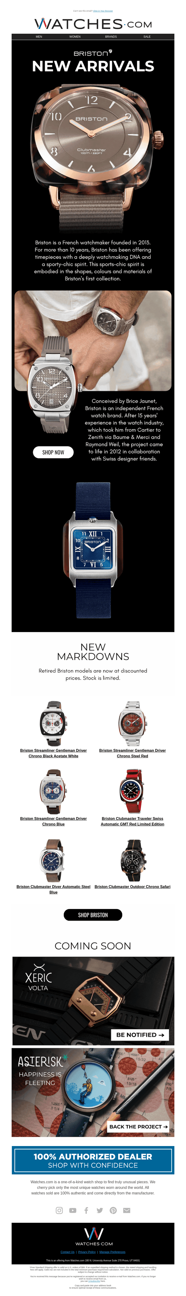 Briston new arrivals + reduced prices