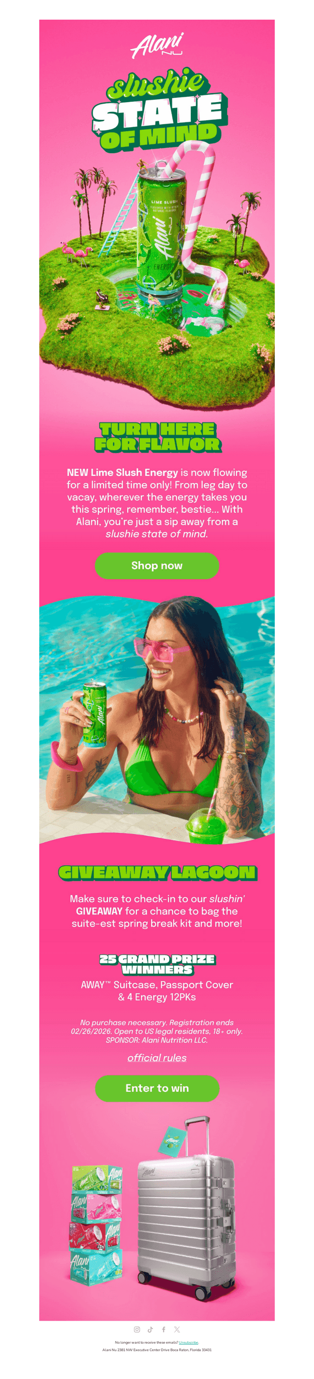 Just Dropped: NEW Lime Slush 🍋‍🟩🏄‍♀️🌴