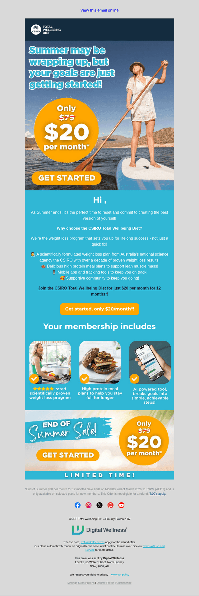 ☀️ Only $20/month for 12 months*