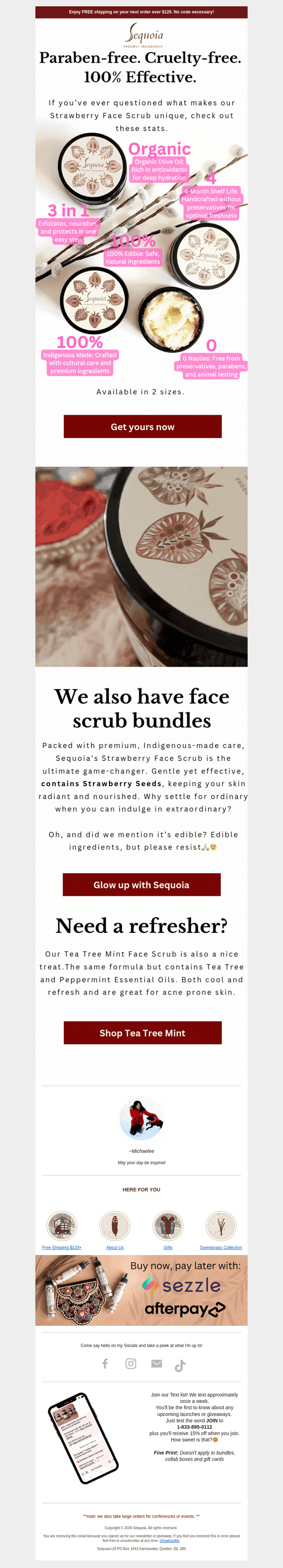 Sequoia Soaps email from Wed, Feb 25, 2026
