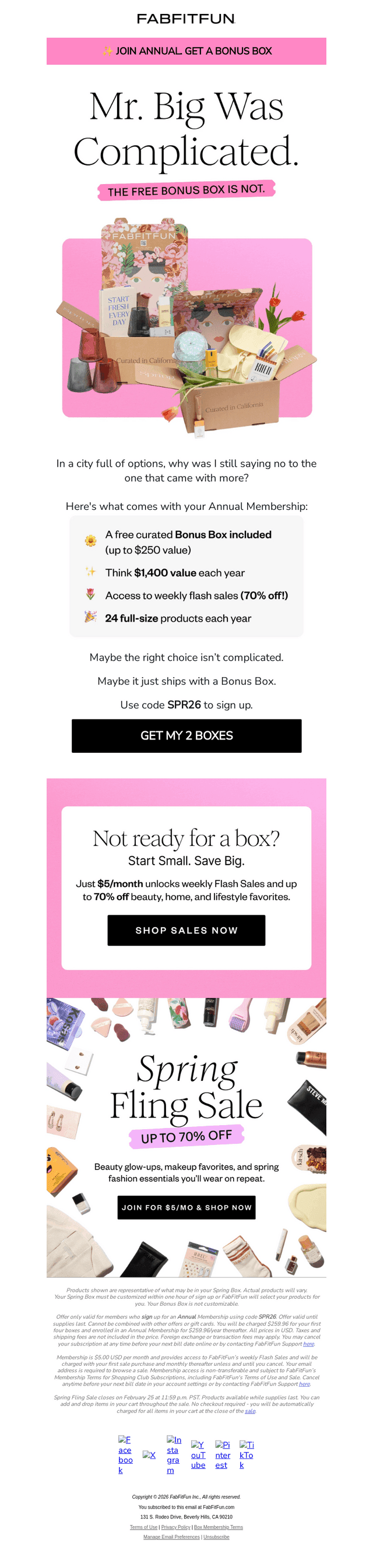 💄 If Carrie had a subscription, it’d be this.