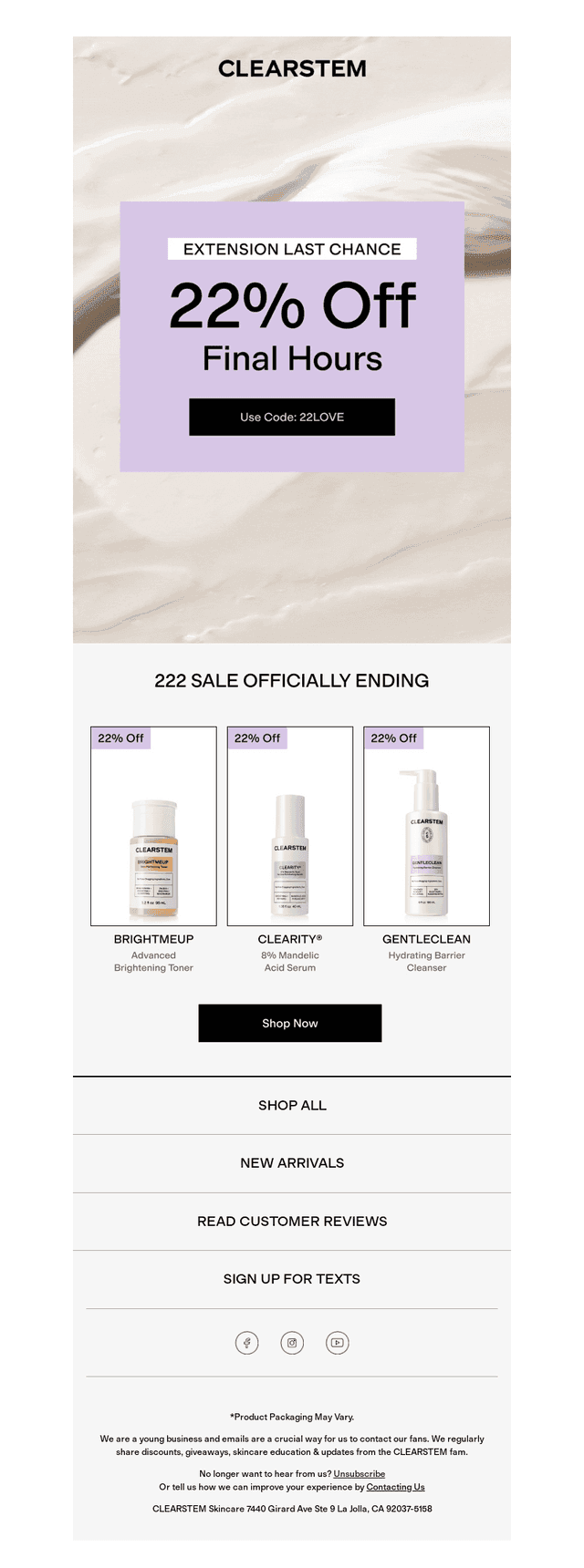 🚨 Last Chance: 22% Off Sitewide