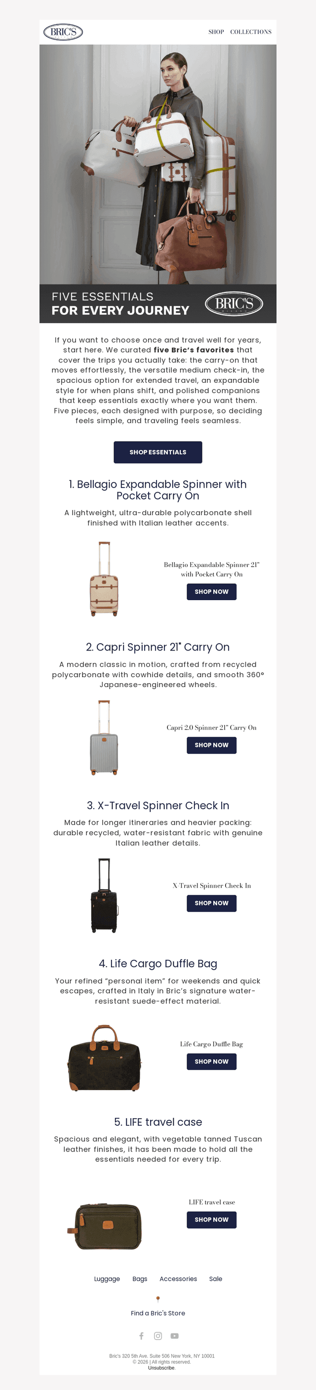 5 Bric’s Essentials for Your Next Adventure