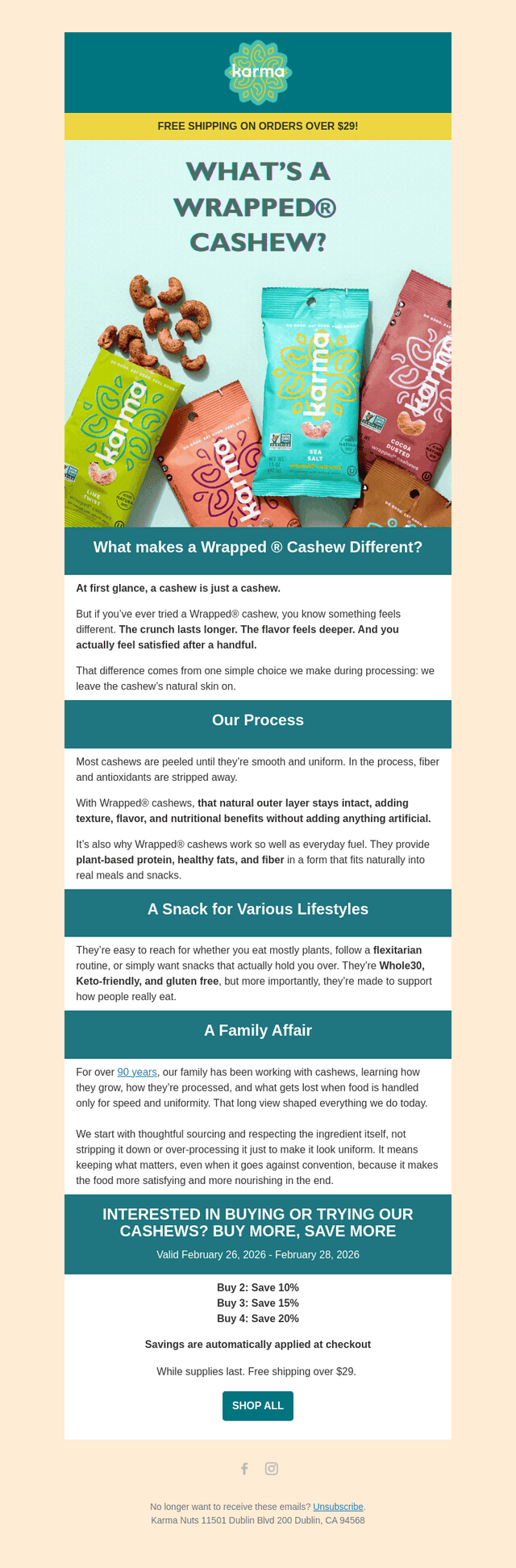 ​​We made Wrapped® cashews a thing.