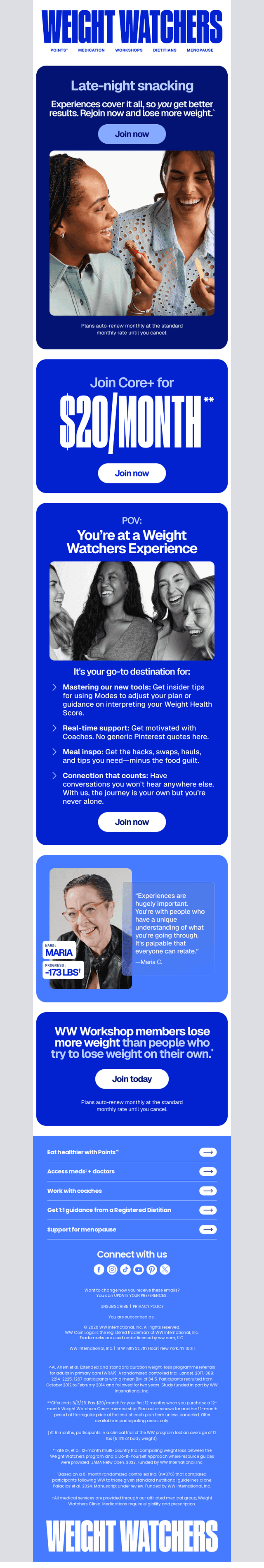 Weight Watchers email from Thu, Feb 26, 2026