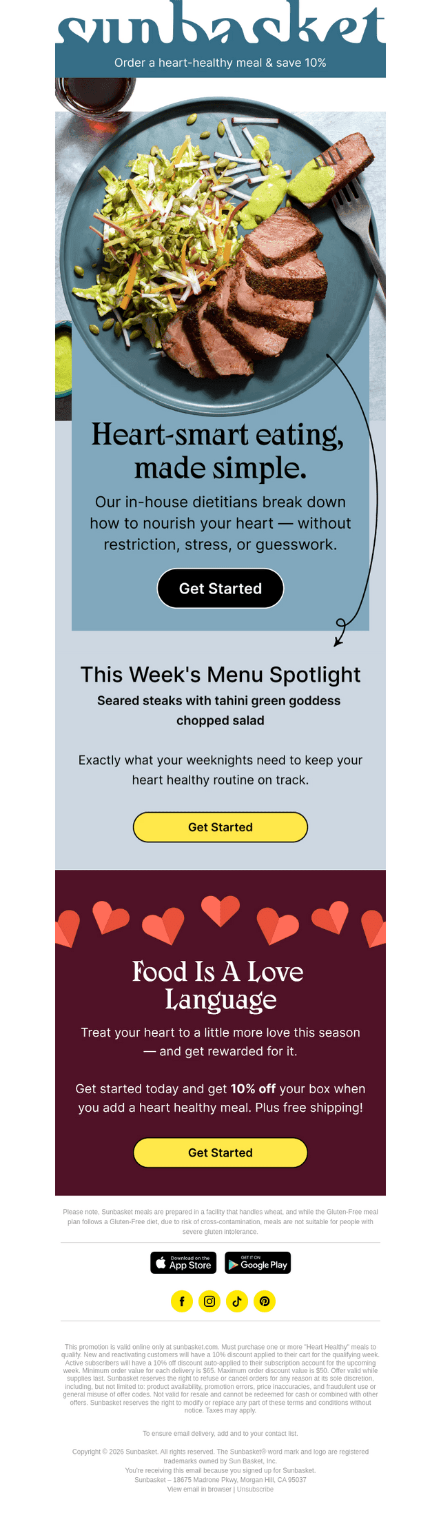 Sun Basket email from Thu, Feb 26, 2026