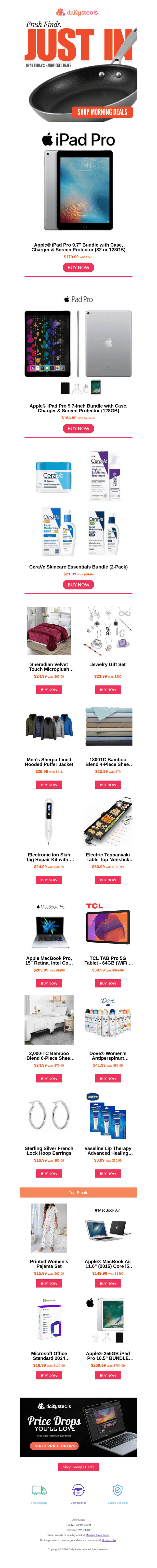Midweek steals just added