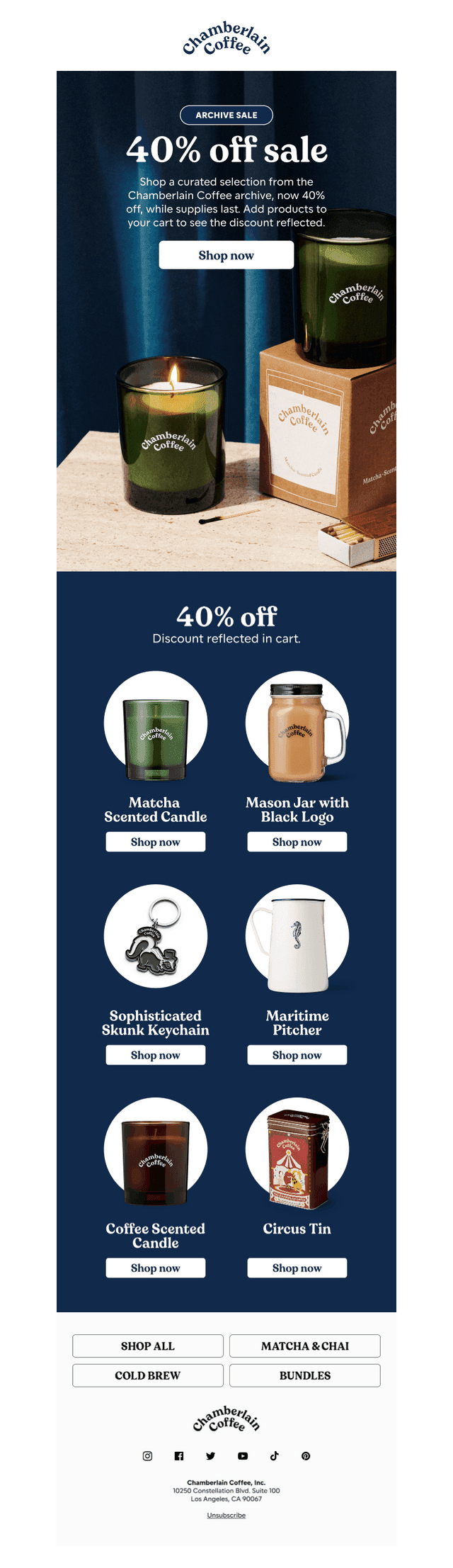 40% off: The Chamberlain Coffee archive