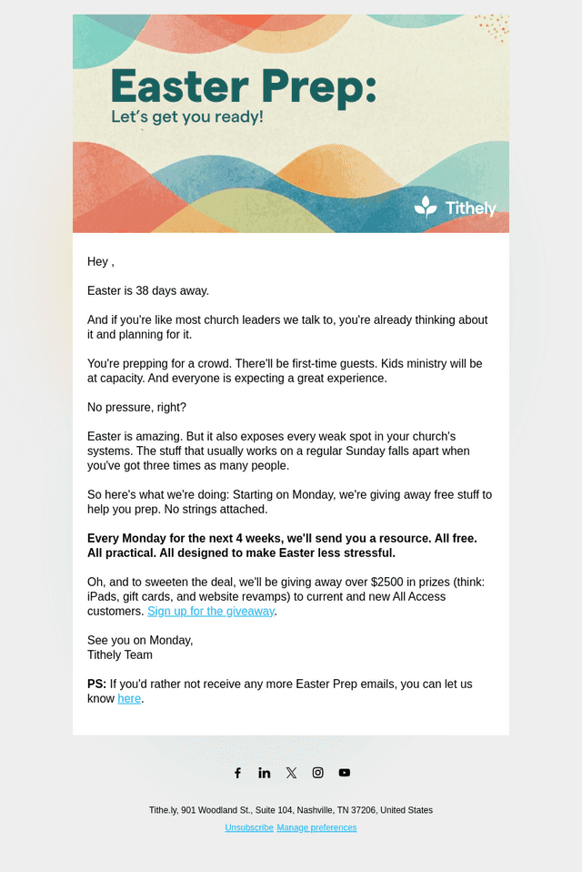 Tithe.ly email from Thu, Feb 26, 2026