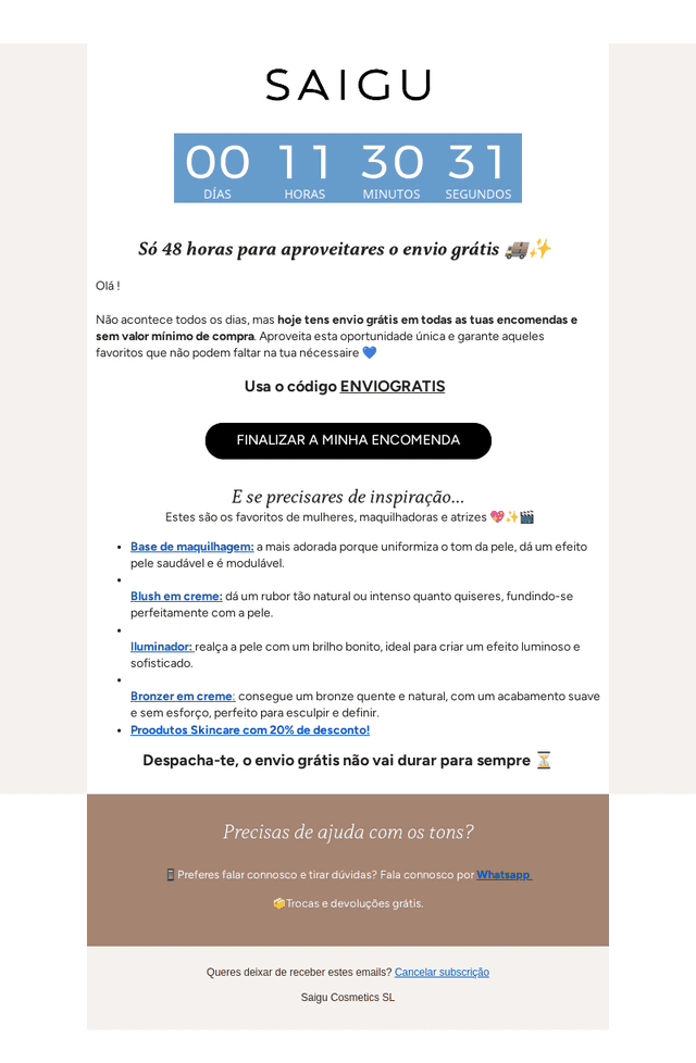 SÓ HOJE 🔥 Envio grátis 🚚