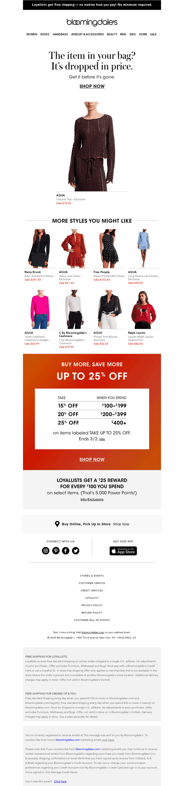 Price drop! Time to finish checking out