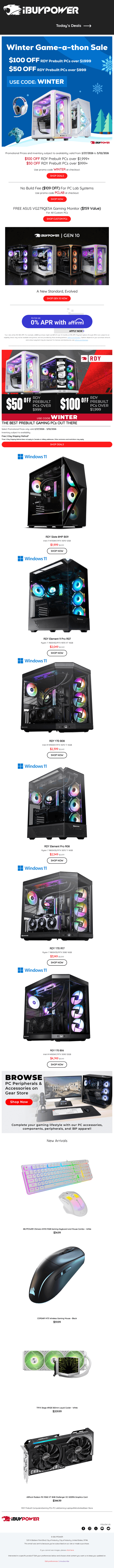 iBUYPOWER email from Fri, Feb 27, 2026