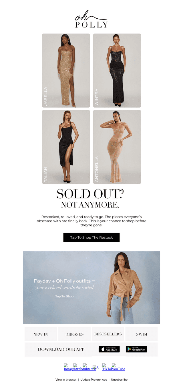 Hot picks, hotter restock