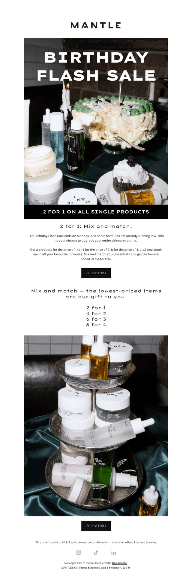 2 for 1: Mix and match