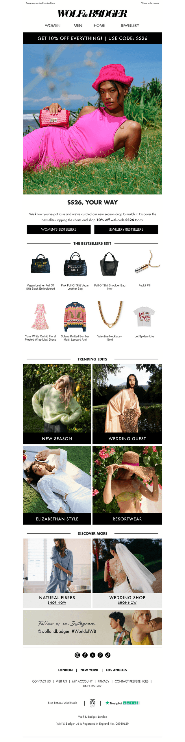 10% Off Your New Favourites