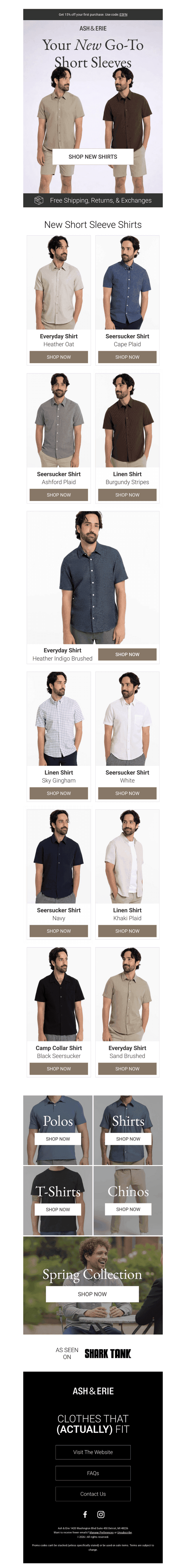 New Short Sleeves. Dialed In.