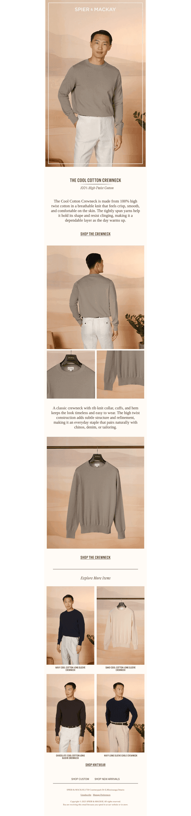 The Cool Cotton Crewneck